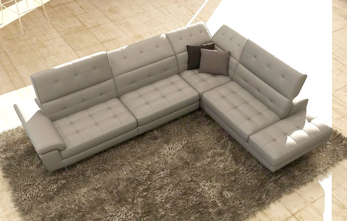 Corner sofa, top view