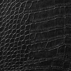 Leather Crocodile colour Black