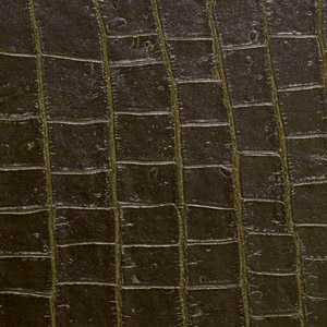 Leather Crocodile colour Olive