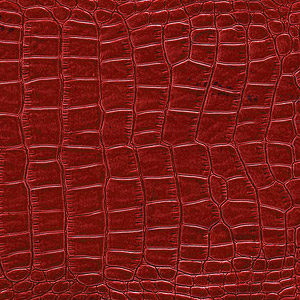 Leather Crocodile colour Red